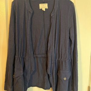 Caslon Navy Knit Cardigan Jacket